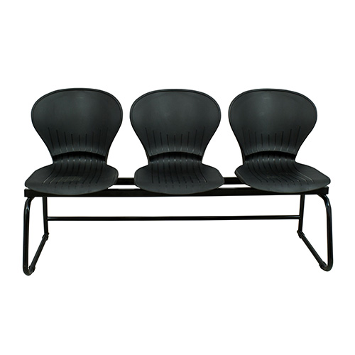 BATERIA DE CONCHA PLASTICA NEGRA - 3 SILLAS