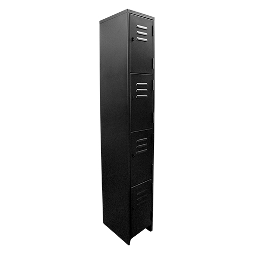 LOCKER 4 PUERTAS NEGRO