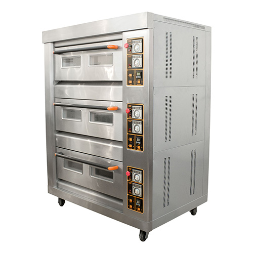 HORNO DE 3 GAVETAS CON PIEDRA REFRACTARIA