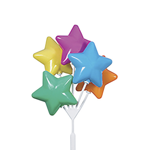 BALLOONS-STAR SHAPED-BRIGHTS - UNIDAD