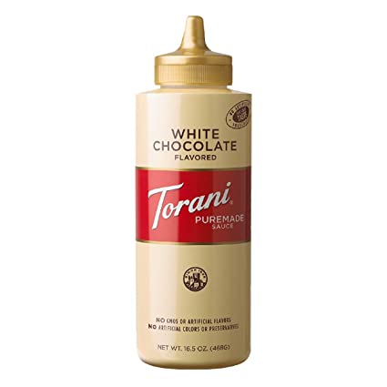 SALSA DE CHOCOLATE BLANCO TORANI - 16.5 ONZ