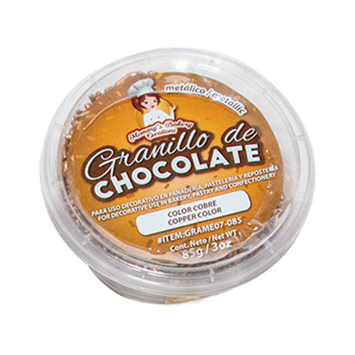 GRANILLO DE CHOCOLATE COLOR COBRE - 85 G